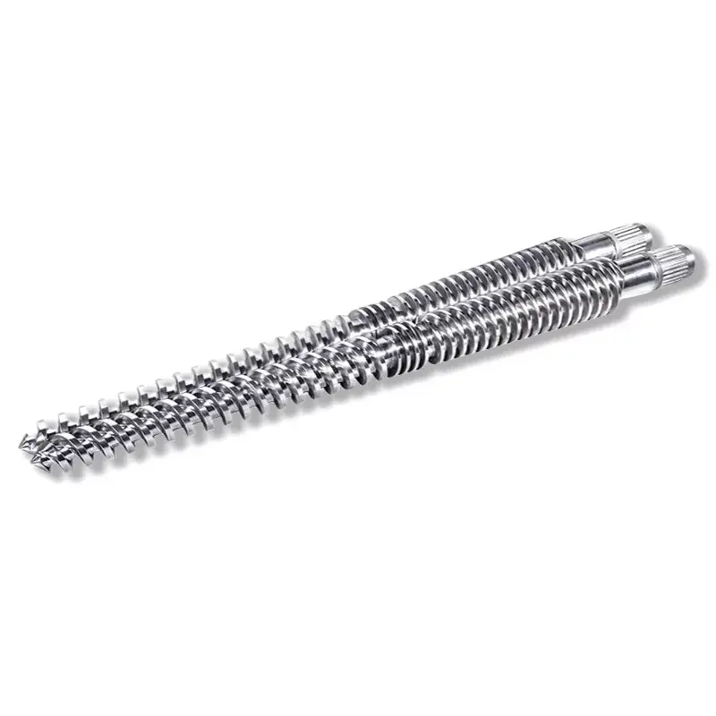 Birbirine Geçen Konik Çift Vidalı